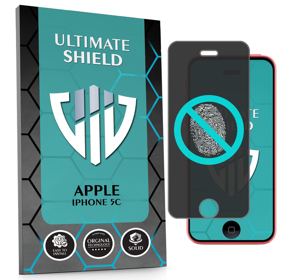 NAJLEPSZE SZKŁO 5D PEŁNE DO APPLE IPHONE 5C SZKIEŁKO NIETŁUKĄCE ORYGINAŁ
