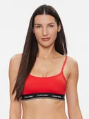 Stroje kąpielowe - Calvin Klein Swimwear Góra od bikini KW0KW02425 Czerwony - miniaturka - grafika 1
