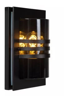 Lucide Privas 14827/01/30 kinkiet lampa ścienna IP44 1x40W E27 czarny - Lampy ścienne - miniaturka - grafika 1