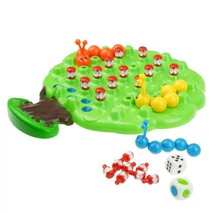 Gra planszowa dla najmłodszych robaczki jedzą jabłka - Gry planszowe - miniaturka - grafika 1