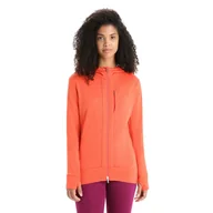Bluzy damskie - Damska bluza Icebreaker Quantum III LS Full Zip Hoodie vibrant earth/purple gaze - XS - miniaturka - grafika 1