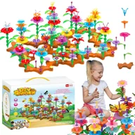 Klocki - Klocki konstrukcyjne kwiatki ogród 198 El. - miniaturka - grafika 1