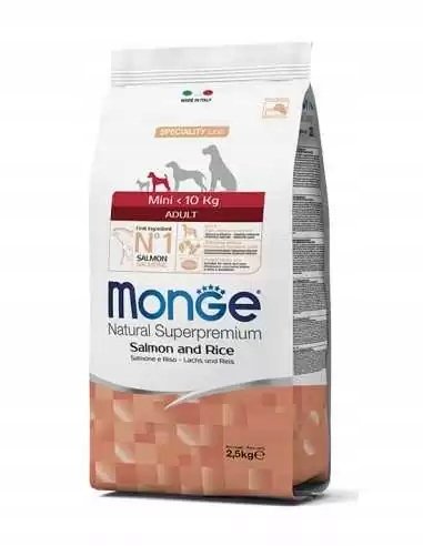 Monge Mini Adult Łosoś z ryżem 2,5 kg