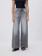 Spodnie damskie - Reserved - Jeansy baggy fit - jasnoszary - miniaturka - grafika 1