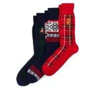 Skarpetki męskie - Zestaw 3 par wysokich skarpet męskich Polo Ralph Lauren 449958866001 Kolorowy - miniaturka - grafika 1