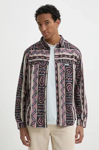 Quiksilver koszula sztruksowa Wasilla kolor różowy relaxed z kołnierzykiem klasycznym EQYWT04584 - Koszule męskie - miniaturka - grafika 1