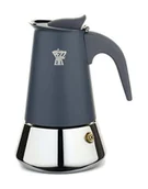 Zaparzacze i kawiarki - PEZZETTI STEELEXPRESS Emaliowana kawiarka stalowa indukcyjna (4 filiżanki) - Szary - miniaturka - grafika 1