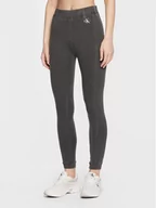 Spodnie damskie - Calvin Klein Jeans Legginsy J20J220542 Szary Slim Fit - miniaturka - grafika 1