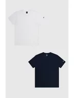 Koszulki męskie - Champion Koszulki (2 szt.) w kolorze białym i granatowym - miniaturka - grafika 1