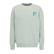 Bluzy męskie - Męska Bluza FILA BABEN OVERSIZED FAM0332-60026 – Zielony - miniaturka - grafika 1