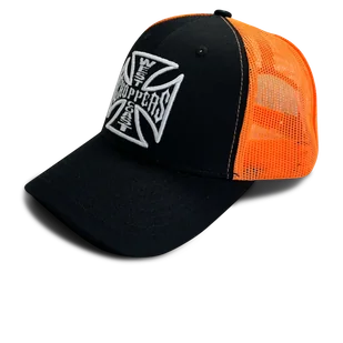 Czapka z Daszkiem West Coast Choppers OG Trucker Czarny/PomarańczowyOnesize - Czapki damskie Czapka z Daszkiem West Coast Choppers OG Trucker Czarny/PomarańczowyOnesize - Czapki damskie - miniaturka - grafika 1