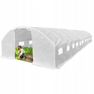 Duży Tunel Foliowy Szklarnia 4x10m 40m2 PREMIUM z Siatką PE Biały 25mm - Szklarnie ogrodowe Duży Tunel Foliowy Szklarnia 4x10m 40m2 PREMIUM z Siatką PE Biały 25mm - Szklarnie ogrodowe - miniaturka - grafika 1