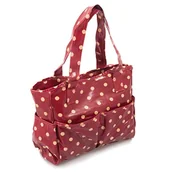 Torby męskie - Hobby Gift MRB. 002 35 x 17 x 39 cm PCW bawełna Polka Craft torba, cherry Czerwony MRB.002 - miniaturka - grafika 1