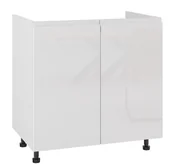 Meble kuchenne - Alba Szafka Dolna Pod Zlewozmywak D2Z-80 Biały Połysk - miniaturka - grafika 1