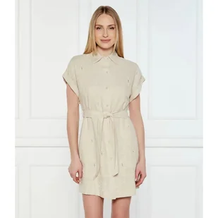 Desigual Sukienka AVINYON z dodatkiem lnu - Sukienki - miniaturka - grafika 1