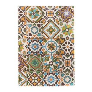Porto (Portuguese Tiles) Midi Unlined Hardback Journal (Elastic Band Closure) - Pozostałe książki - miniaturka - grafika 1