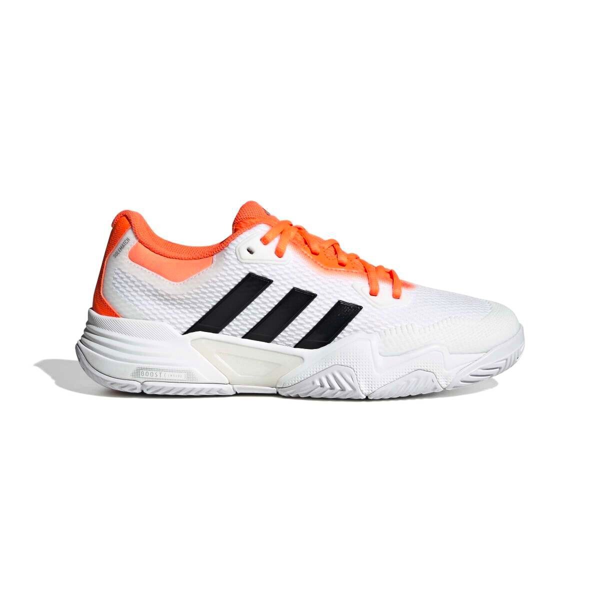 Męskie buty tenisowe adidas Solematch Control 2 Tennis Shoes Ftwr White/Core Black/Lucid Orange EUR 46