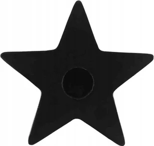 Świecznik Drewniany Czarny 5 cm - Świeczniki - miniaturka - grafika 1