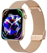 Smartwatch - Zegarek Damski SMARTWATCH RUBICON RNCF49 gold/rosegold mesh - miniaturka - grafika 1
