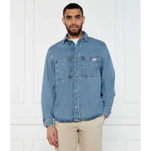 Calvin Klein Jeans Jeansowa koszula Relaxed fit - Koszule męskie - miniaturka - grafika 1