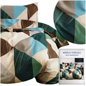 Pościel - Pościel 140 x 200 2cz Satyna Bawełniana nr A1813 - miniaturka - grafika 1