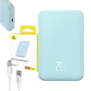 Baseus Magnetyczny mini powerbank 5000mAh 20W niebieski - Powerbanki - miniaturka - grafika 10