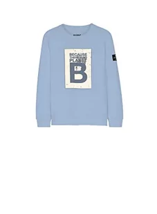 ECOALF, bluza dziecięca Becaralf, bawełniana tkanina z recyklingu bluza z długim rękawem bluza z kapturem, Jasnoniebieski, 8 lat - Bluzy dla dziewczynek - miniaturka - grafika 1