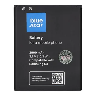 Bateria do Samsung I9300 Galaxy S3 2800 mAh Li-Ion Blue Star PREMIUM - Baterie do telefonów - miniaturka - grafika 1