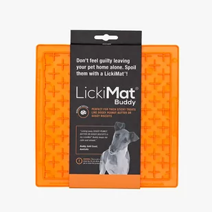 Mata LickiMat Buddy pomarańczowy - Miski dla psów - miniaturka - grafika 1