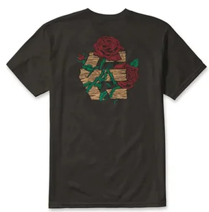 t-shirt ETNIES ROSE ARROW TEE BLACK - Koszulki męskie - miniaturka - grafika 1