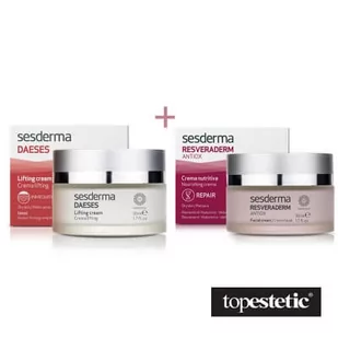 Sesderma Daeses Lifting Cream + Resveraderm Facial Cream ZESTAW Krem liftingujący 50 ml + Krem przeciwstarzeniowy 50 ml - Zestawy kosmetyków damskich - miniaturka - grafika 1