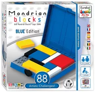 Łamigłówki - Eureka 3D, gra logiczna Ah!Ha Blok Mondriana, niebieski - miniaturka - grafika 1