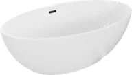 Wanny - Mexen Nike wanna wolnostojąca 175 x 100 cm, biała, przelew czarny - 54071751000-70 - miniaturka - grafika 1