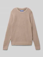 Swetry dla chłopców - Sweter o kroju relaxed fit z efektem dzianiny model ‘Kaito’ - miniaturka - grafika 1