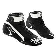 Buty motocyklowe - Omp Unisex FIA 8856-2018 Buty First Race My2021 czarne/białe, rozmiar 42 buty do łodzi, standardowe, EU - miniaturka - grafika 1