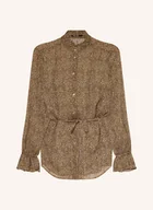 Bluzki damskie - Marc Aurel Bluzka Z Błyszczącą Przędzą braun - miniaturka - grafika 1