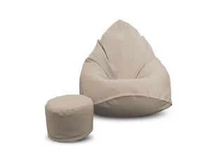 Pufa sako XXXXL worek + gratis outdoor śmietanka - Pufy i podnóżki - miniaturka - grafika 1