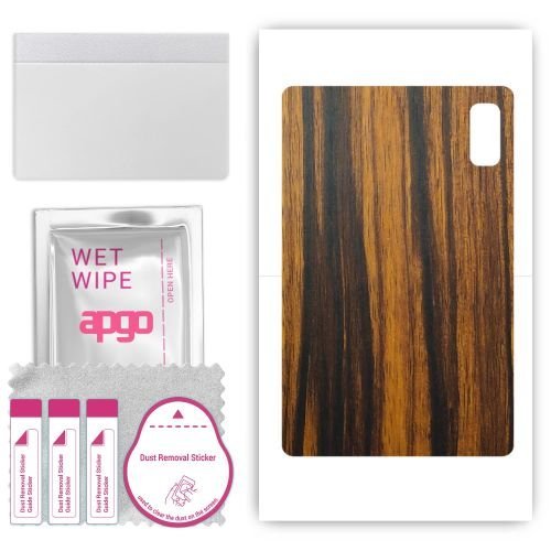 folia naklejka skórka strukturalna na TYŁ do HTC A103 Plus - Drewno Tygrysie - apgo SKINS