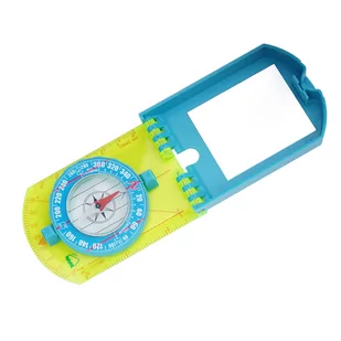 UST - Kompas mapowy z lusterkiem Hi Vis Folding Map Compass - Niebieski - 1156797 - Kompasy - miniaturka - grafika 2