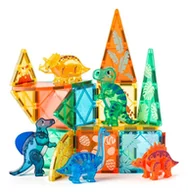 Klocki - Zestaw konstrukcyjny z klockami magnetycznymi Dinozaury - miniaturka - grafika 1