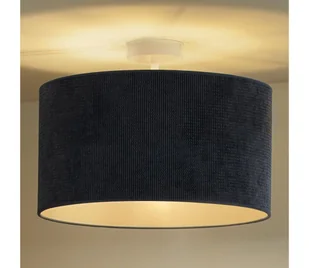 Duolla - Żyrandol natynkowy CORDUROY 1xE27/15W/230V ciemny śr. 40 cm niebieski - Lampy sufitowe - miniaturka - grafika 1
