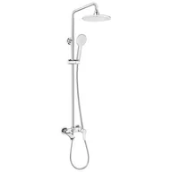 Zestawy prysznicowe - Deante Jaskier Zestaw prysznicowy natynkowy z baterią wannową chrom NAC01JM - miniaturka - grafika 1