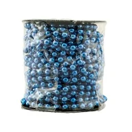Ozdoby bożonarodzeniowe - Girlanda koralikowa niebieska 6 mm x 10 m - miniaturka - grafika 1