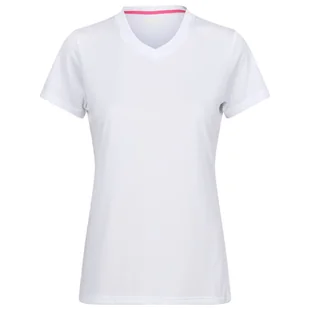Koszulka damska Regatta Wmn Fingal V-Neck Rozmiar: XXXL / Kolor: biały - Koszulki sportowe damskie - miniaturka - grafika 1