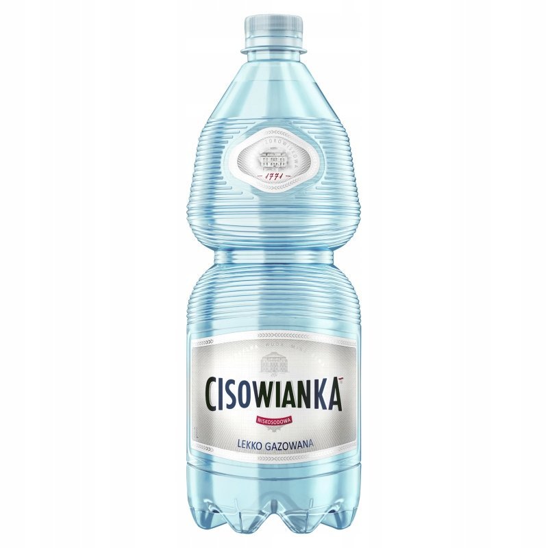 Cisowianka Naturalna woda mineralna lekko gazowana niskosodowa 1 l
