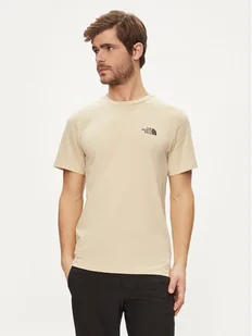 The North Face T-Shirt Simple Dome NF0A87NG Beżowy Regular Fit - Koszulki męskie - miniaturka - grafika 1