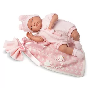 Llorens Lalka Lala z różowym kocykiem 40 cm GXP-605841 - Lalki dla dziewczynek - miniaturka - grafika 1