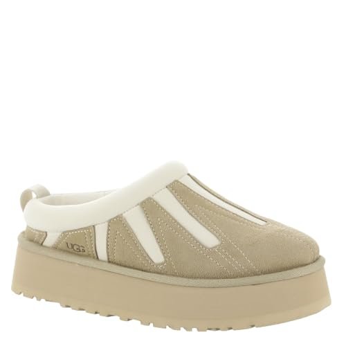 UGG Damskie kapcie Tazz Sunwave, Zamsz z nasion gorczycy, 38 EU