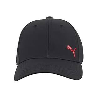 PUMA Męska czapka bejsbolówka ze stretchem, Czarny/mały czerwony, L-XL - Czapki damskie - miniaturka - grafika 1