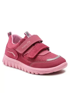 Buty dla dziewczynek - Superfit Sneakersy 1-006194-5510 S Różowy - grafika 1